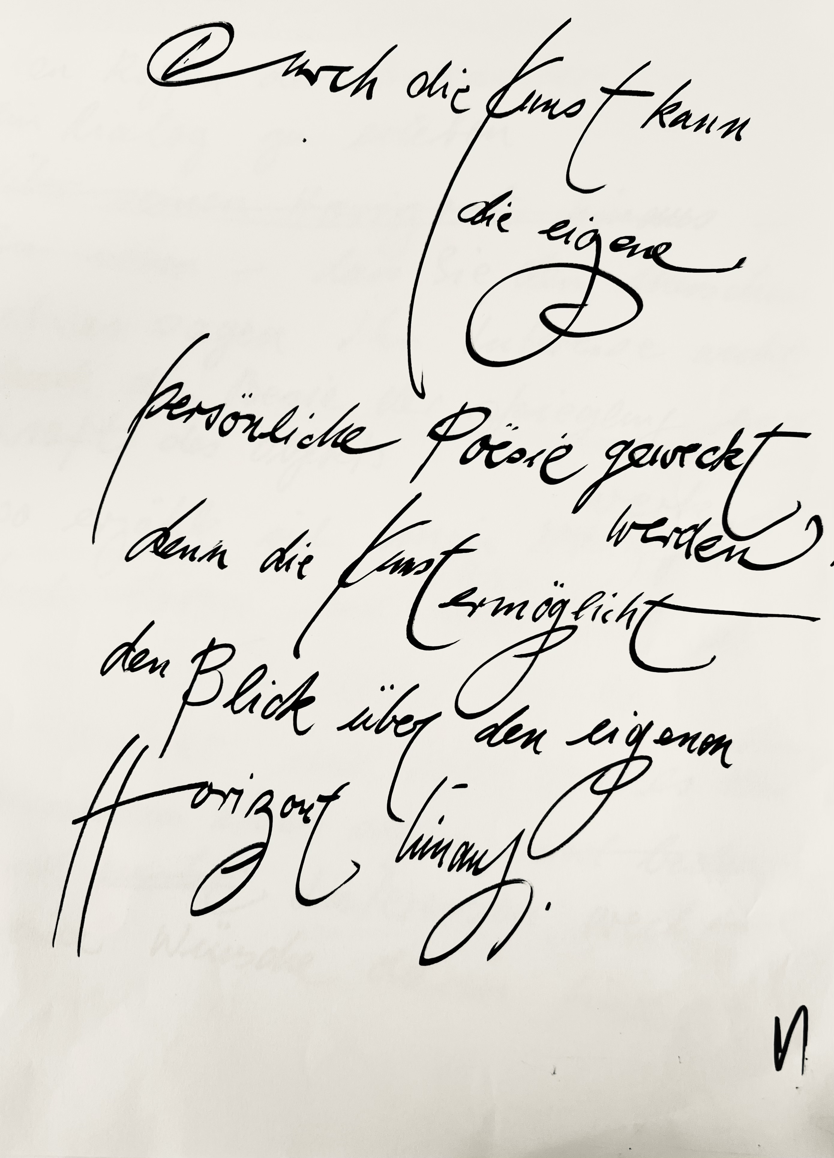 Note manuscrite de Sonja Knapp