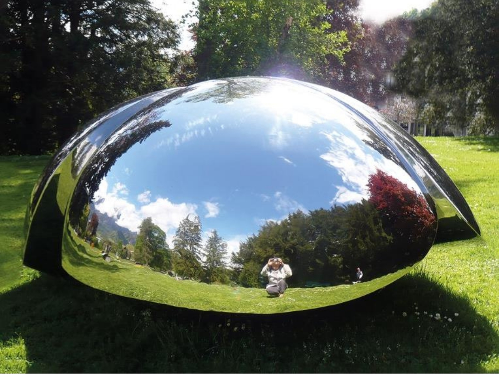 Sculpture en acier poli — Riflessi 2