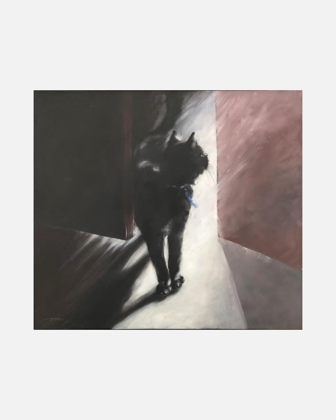 Chat vers la lumière — Peinture de Sonja Knapp