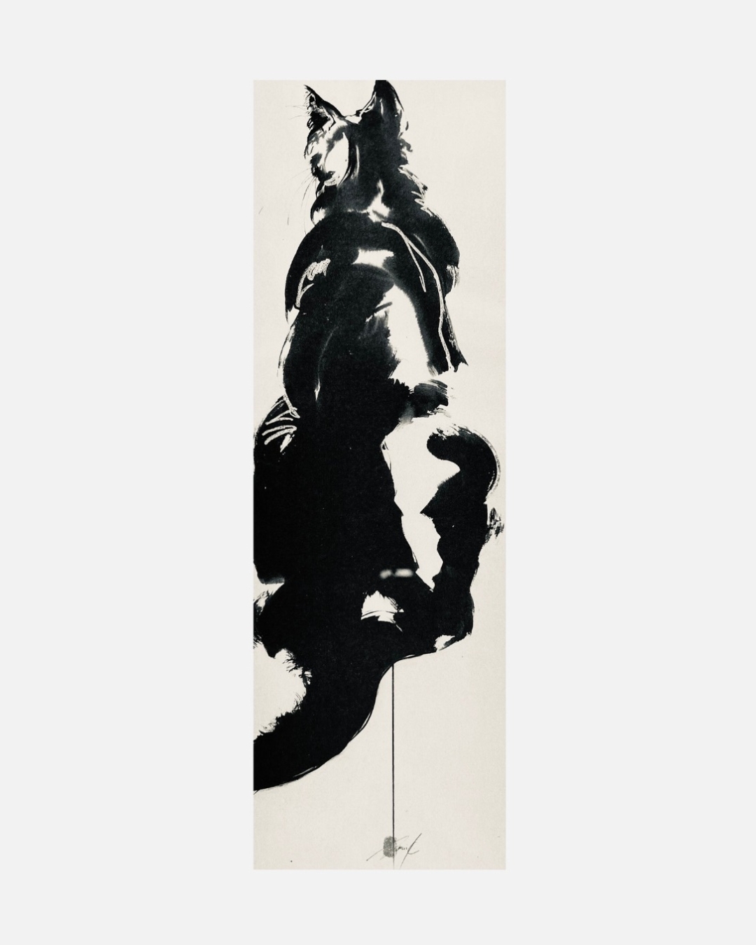 Chat debout — Encre de Sonja Knapp